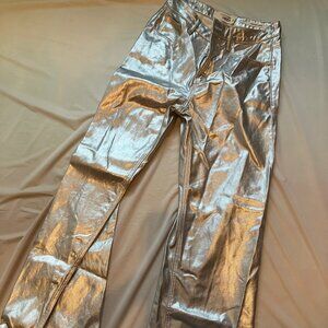 Funky silver pants
